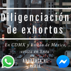 Diligenciación de exhortos en CDMX